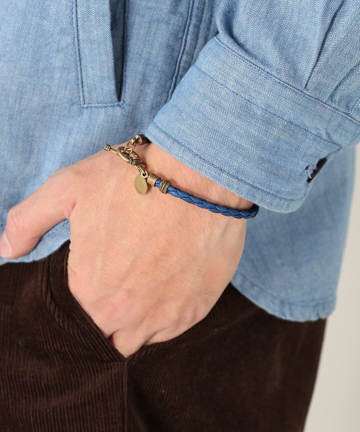 RUXULIA SUKUMO/ルクスリア×スクモレザー JS別注： Bracelet BR M 