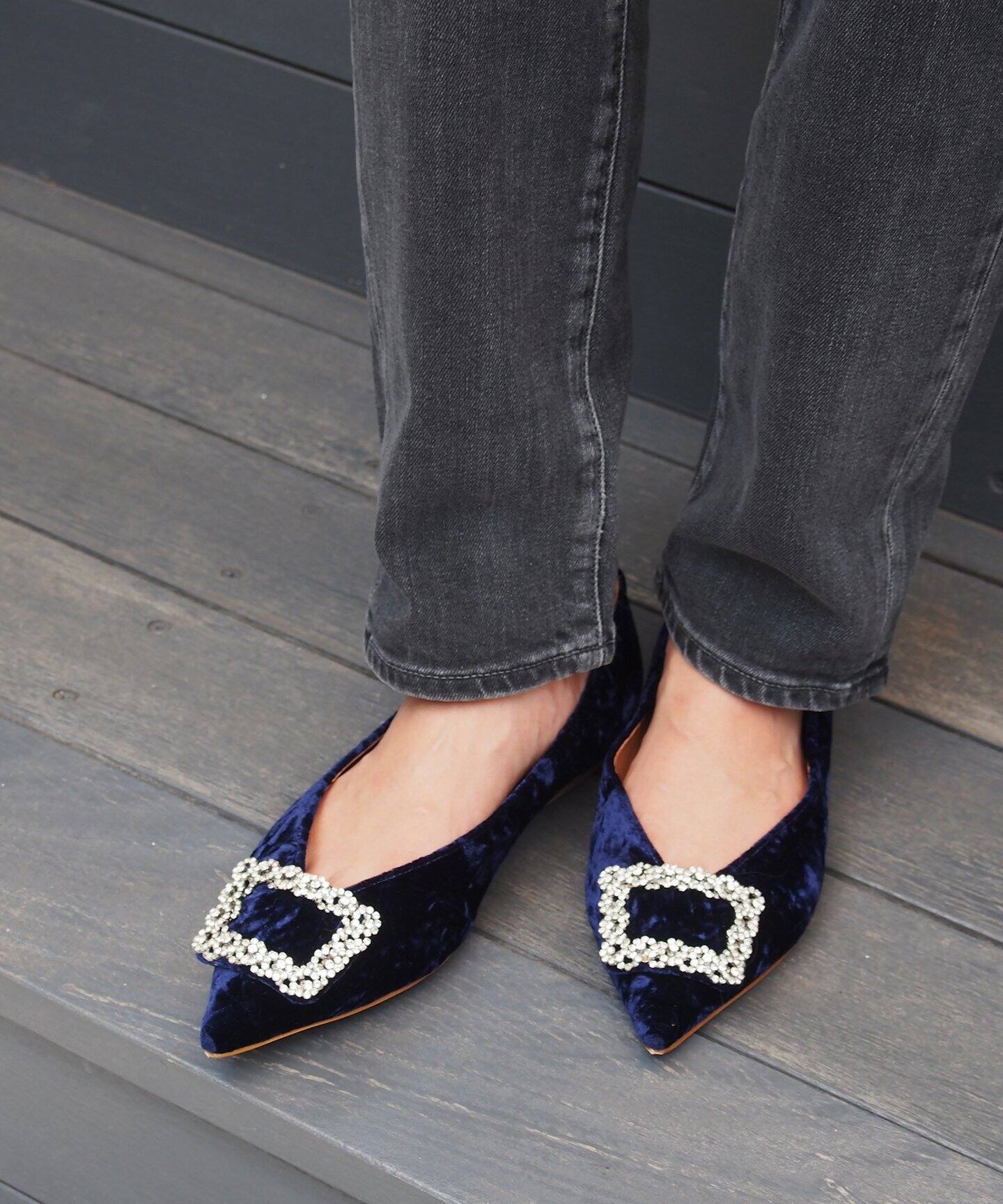 PIPPICHIC】ベルベット*ビジューフラット◇（パンプス）｜Spick and  