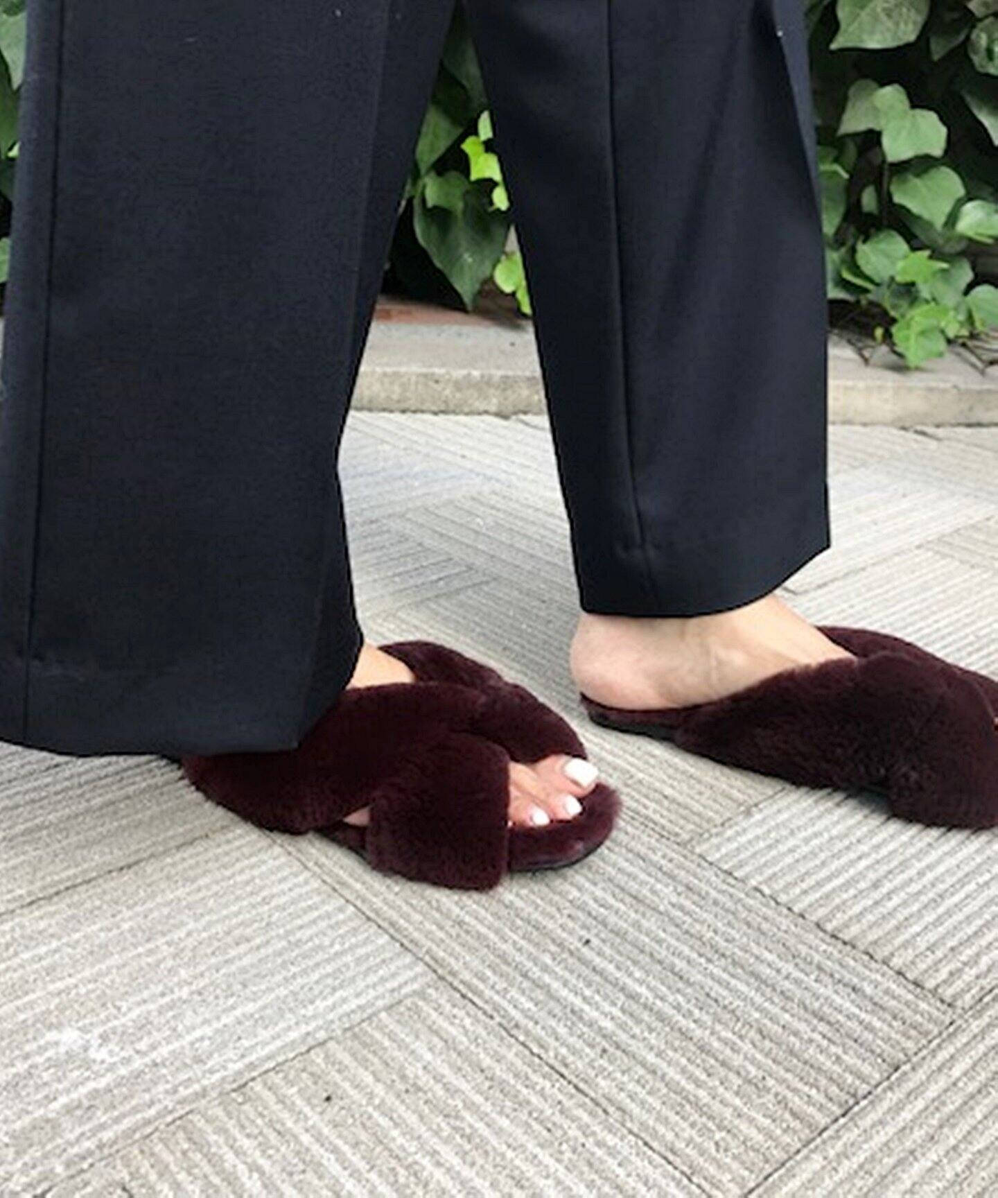 ALUMNAE（アラムナエ）】 FUR SANDAL◇（サンダル）｜Deuxieme Classe 