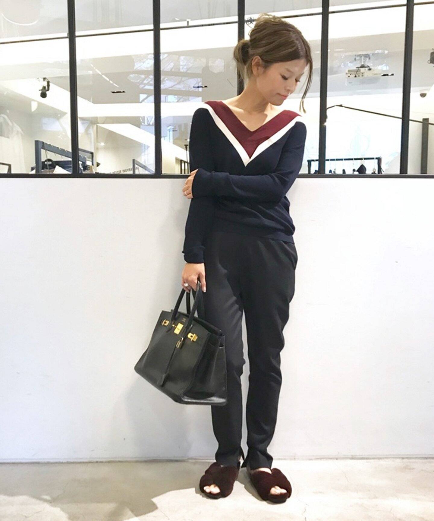 ALUMNAE（アラムナエ）】 FUR SANDAL◇（サンダル）｜Deuxieme Classe 