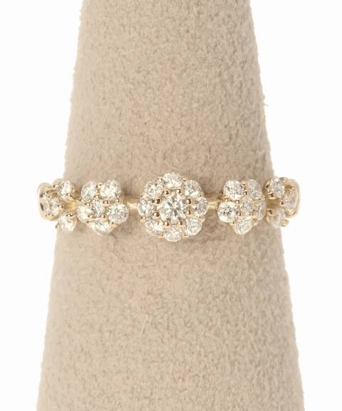 18kyg 0 4ct ダイヤモンド フラワーリング Decouverte デクーヴェルト 公式のファッション通販 Baycrew S Store