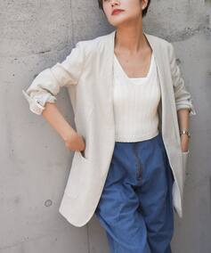 Spick and Span
麻テンセルストレッチVネックジャケット◆
¥31,320税込