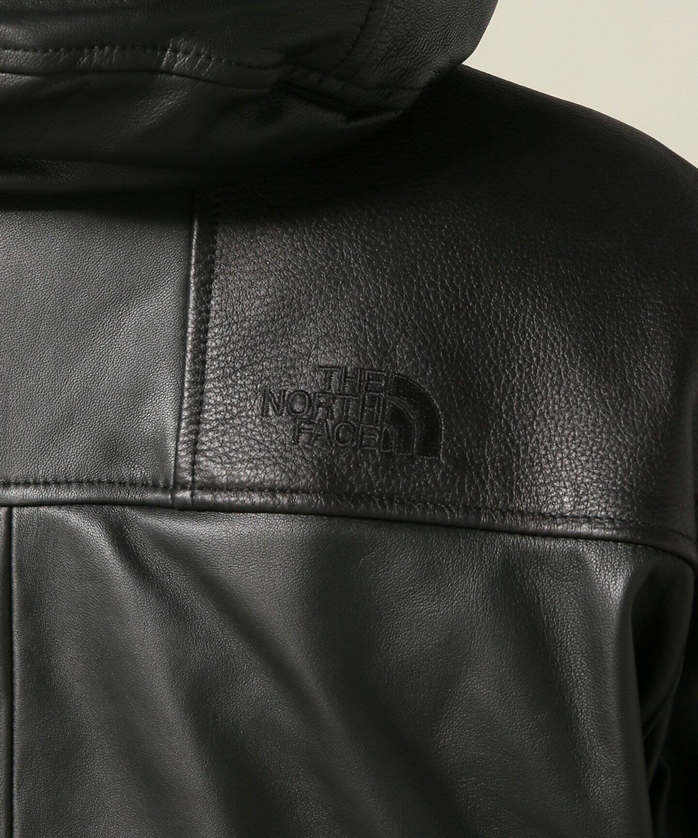 the north face purple label mountain down leather jacket