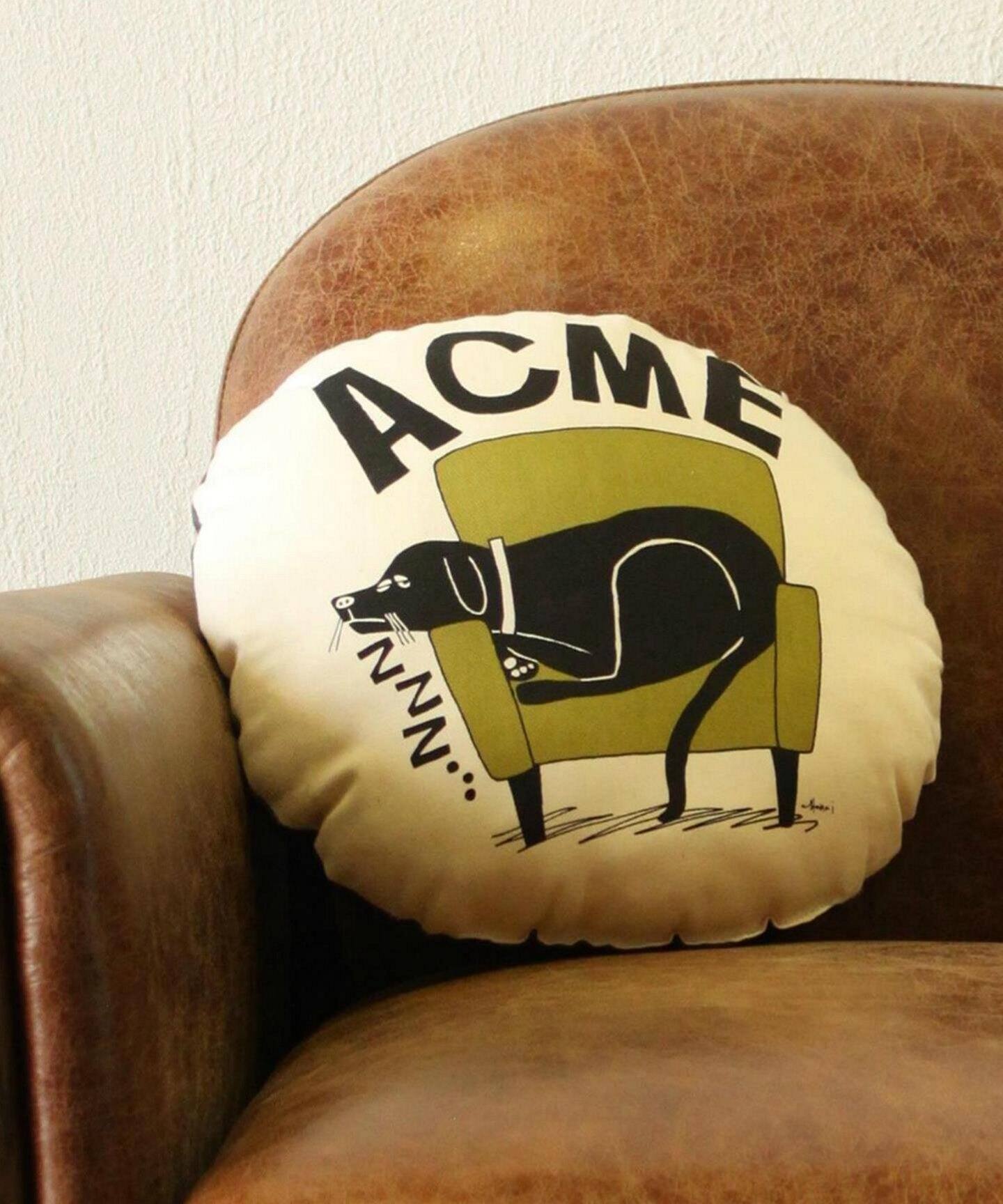 HANAI ACME DOG CUSHION 花井祐介 別注クッション 中綿入り（ラグ
