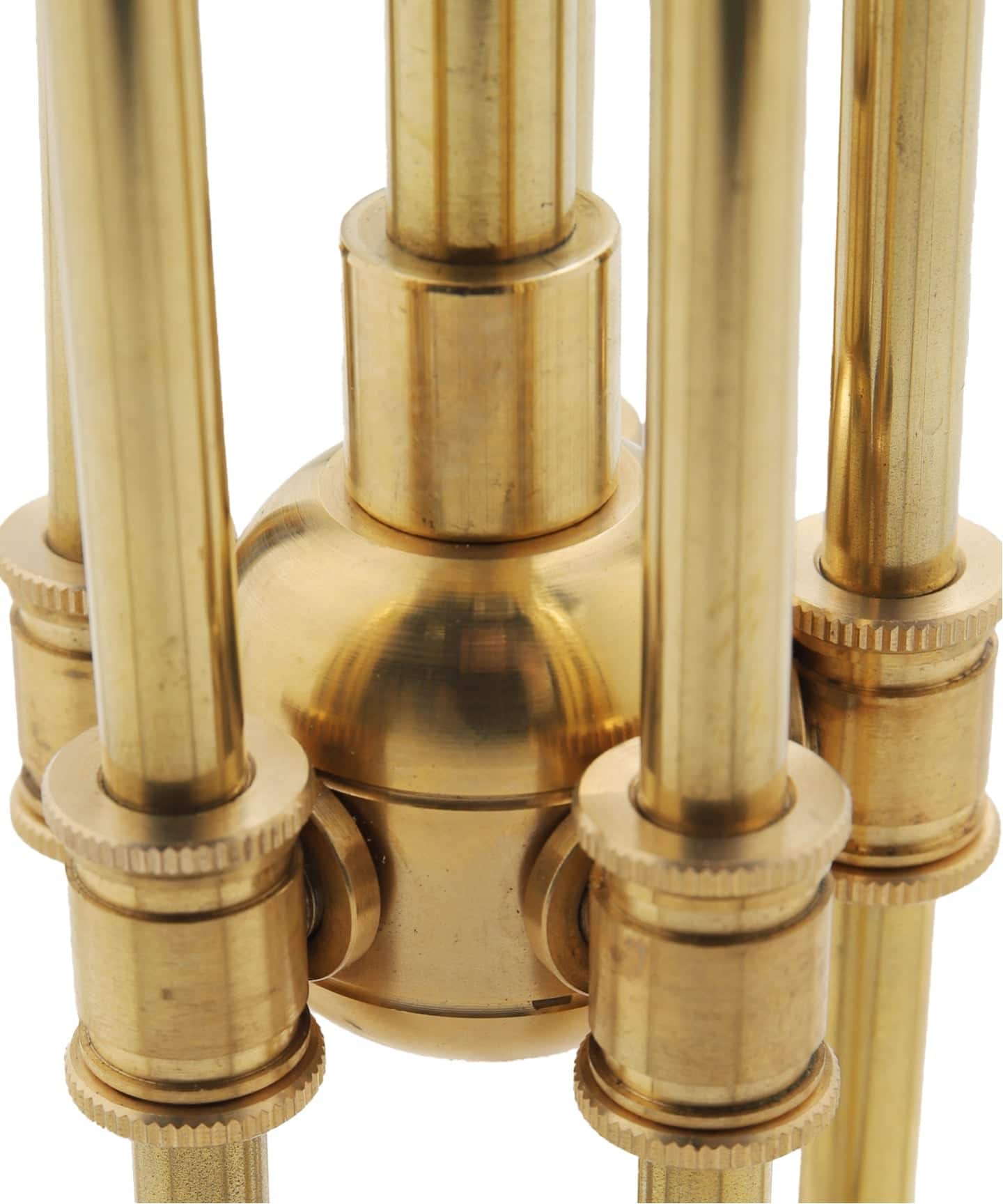 SOLID BRASS LAMP MEDIUM LONG 5ARM BRASS ソリッドブラスランプ（照明