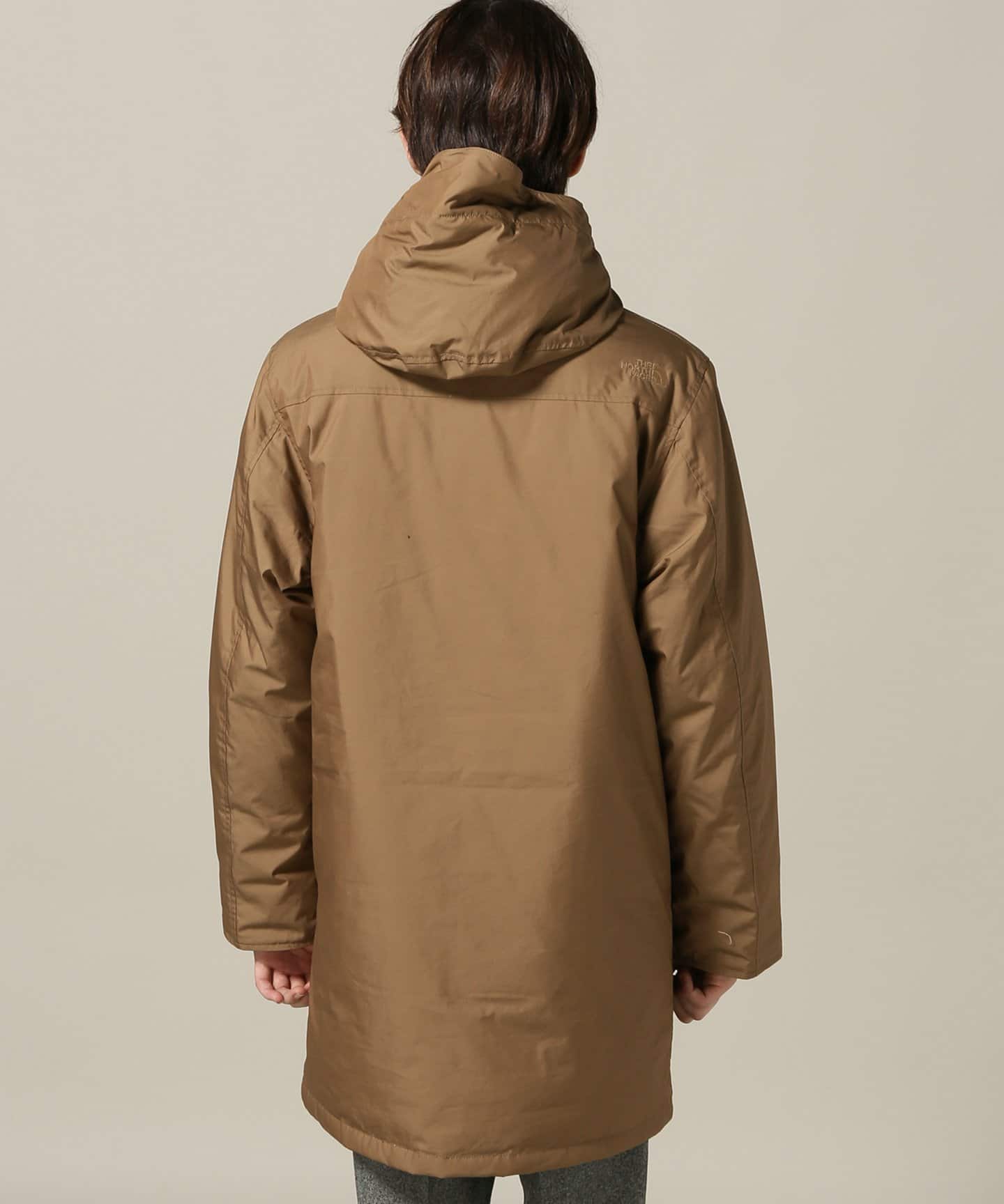 north face purple label hooded down coat