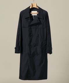 Nylon Raglan Trench Coat 18020330200418: Navy Nylon Raglan Trench Coat 18020330200418: Navy