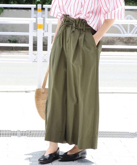 追加 ミリタリークロス クロップドワイドパンツ Journal Standard ジャーナルスタンダード 公式のファッション通販 Baycrew S Store