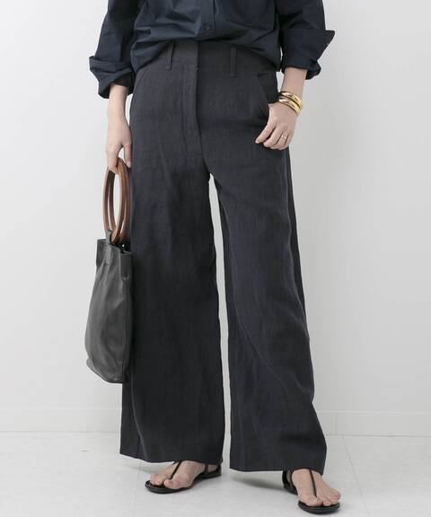 麻 ワイドパンツ Deuxieme Classe ドゥーズィエム クラス 公式の