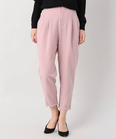 Trギャバストレッチ タックテーパードパンツ B C Stock ベーセーストック 公式のファッション通販 Baycrew S Store