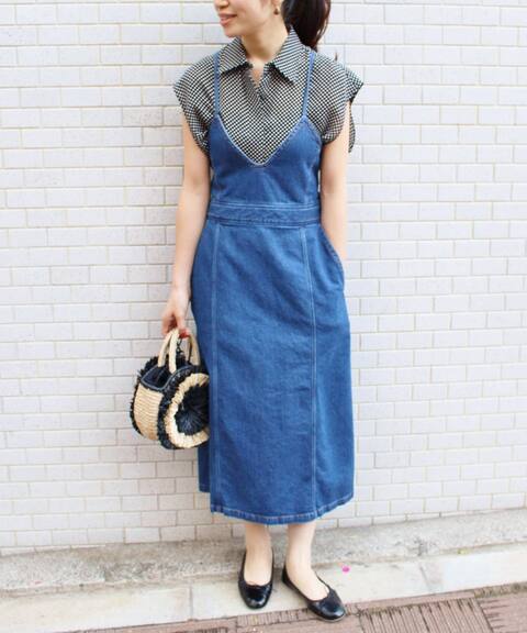 追加2 レースアップデニムワンピース Iena イエナ 公式のファッション通販 Baycrew S Store