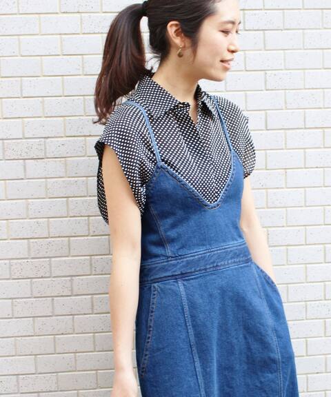 追加2 レースアップデニムワンピース Iena イエナ 公式のファッション通販 Baycrew S Store