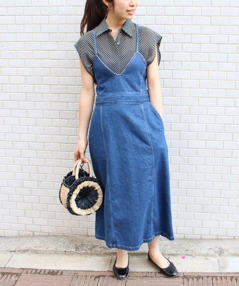 追加2 レースアップデニムワンピース Iena イエナ 公式のファッション通販 Baycrew S Store