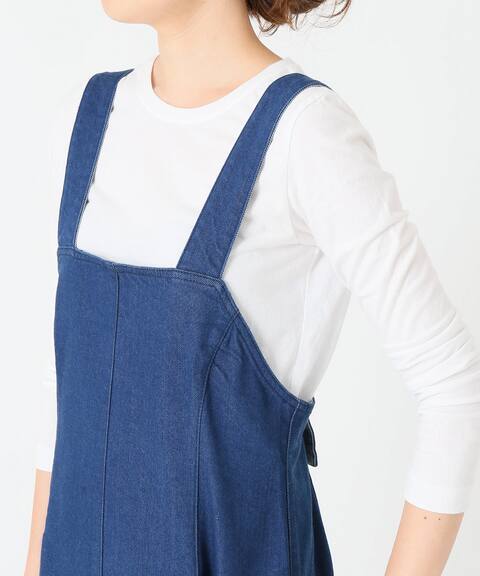 デニムタイトサロペットワンピース Iena イエナ 公式のファッション通販 18040900581030 Baycrew S Store