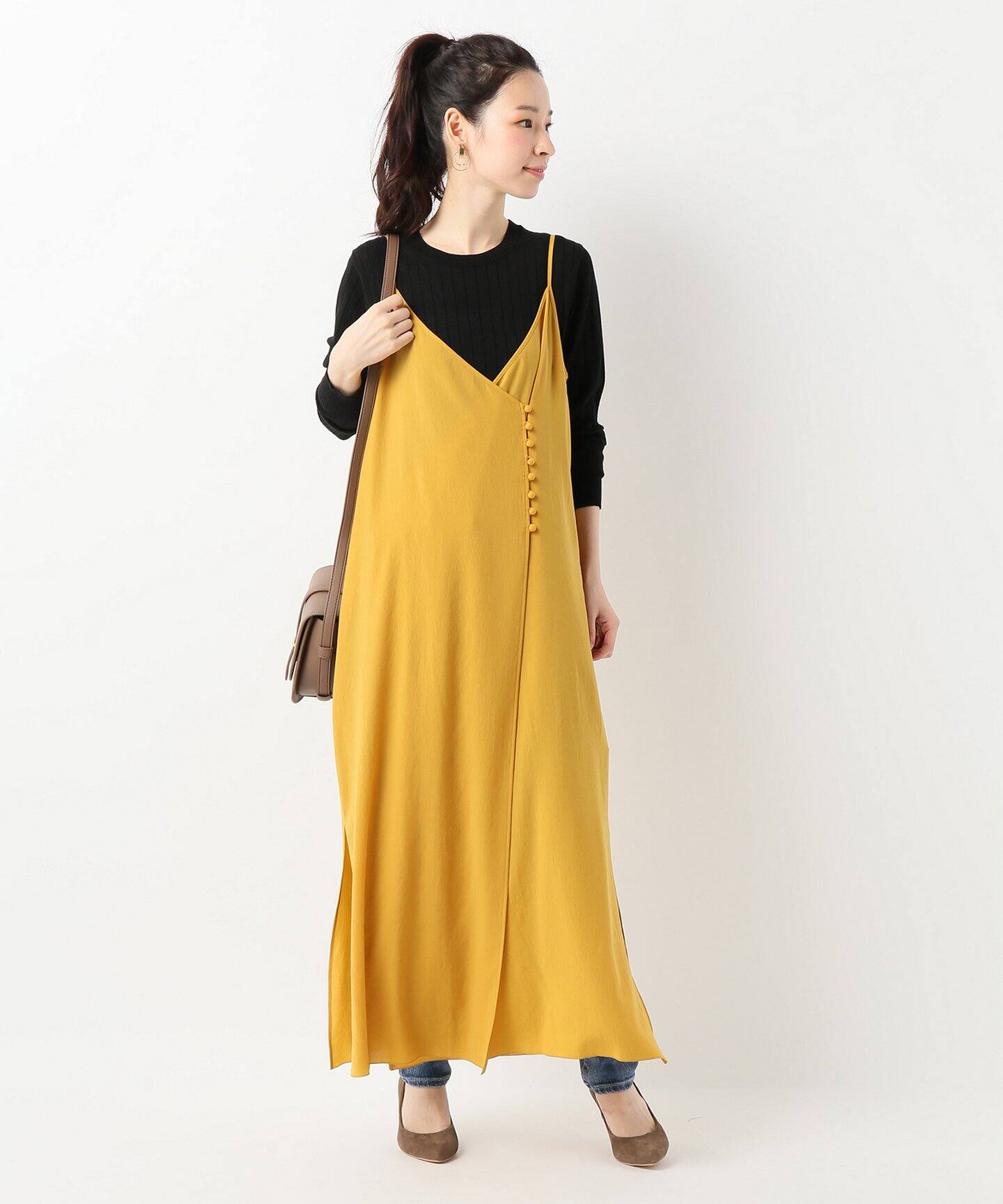 クルミボタンキャミワンピース◇（ワンピース）｜SLOBE IENA（スローブ  