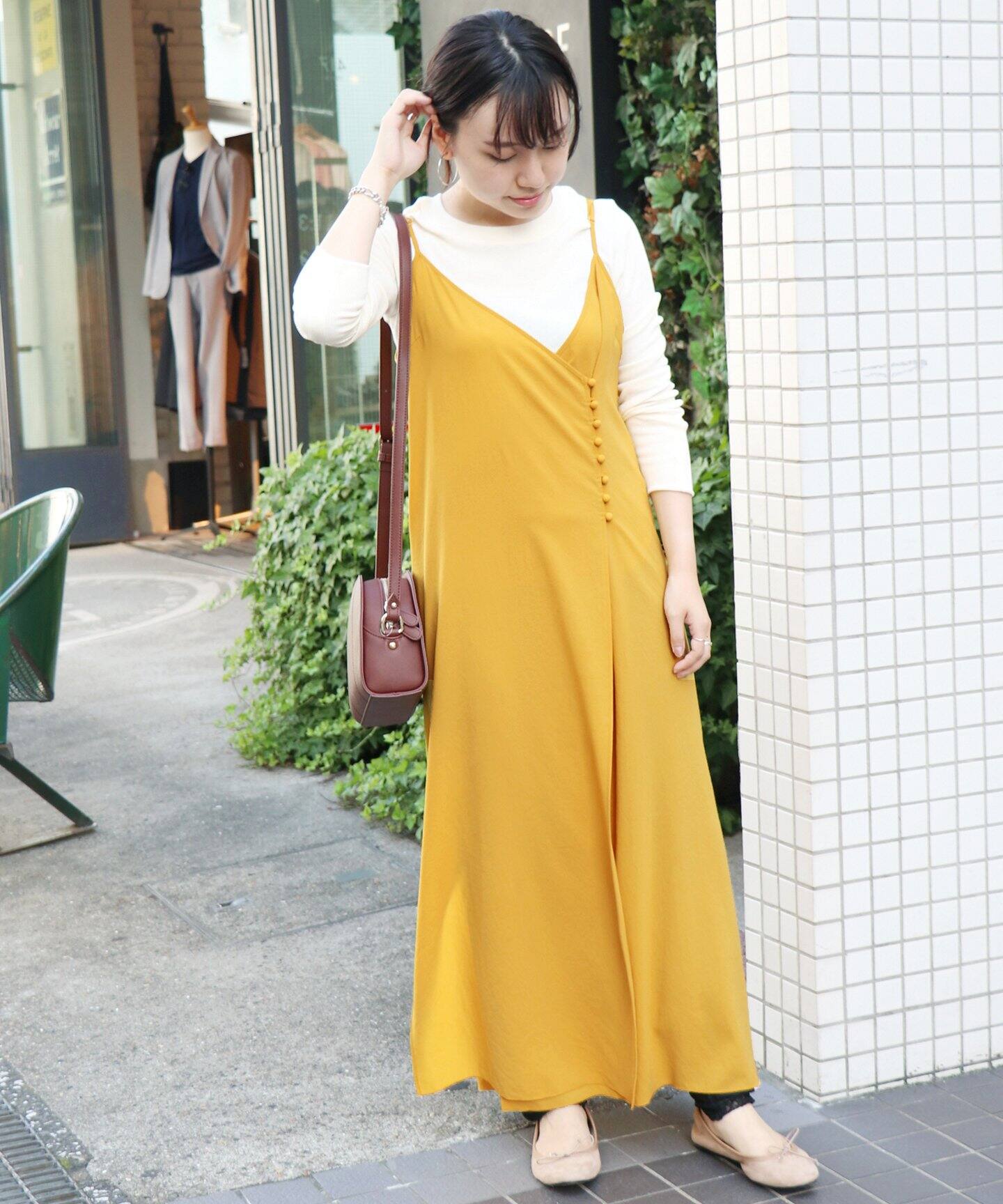 クルミボタンキャミワンピース◇（ワンピース）｜SLOBE IENA（スローブ  