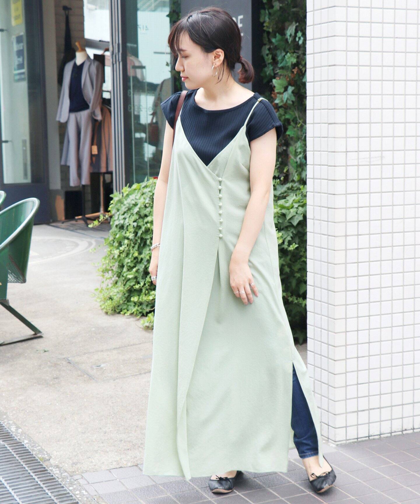 クルミボタンキャミワンピース◇（ワンピース）｜SLOBE IENA（スローブ  