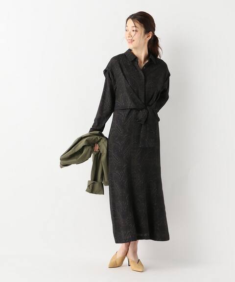 Clane ウエストリボンペイズリーシャツワンピース Slobe Iena スローブ イエナ 公式のファッション通販 Baycrew S Store