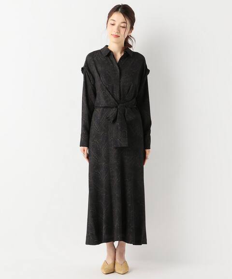 Clane ウエストリボンペイズリーシャツワンピース Slobe Iena スローブ イエナ 公式のファッション通販 Baycrew S Store