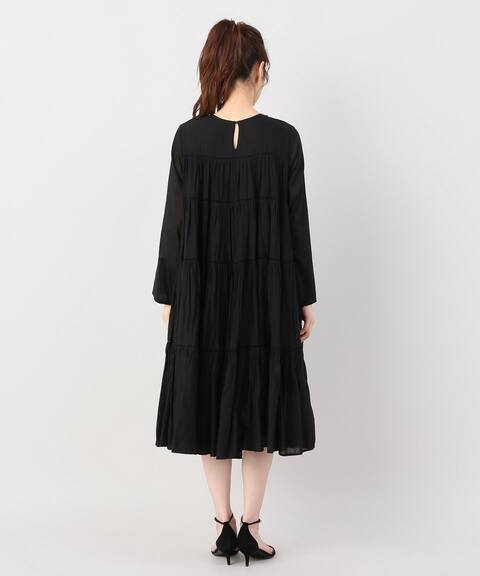 Ne Quittez Pas コットンボイルパネルドレス ブラック Plage プラージュ 公式のファッション通販 Baycrew S Store