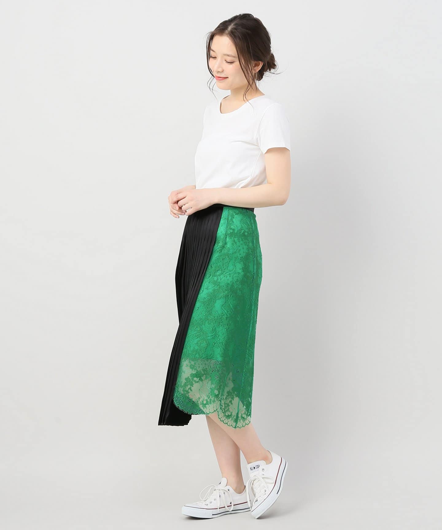 TARO HORIUCHI 羽　ロングプリーツスカート　イエロー スカート | TARO HORIUCHI (Women)/タロウホリウチ | 三越伊勢丹