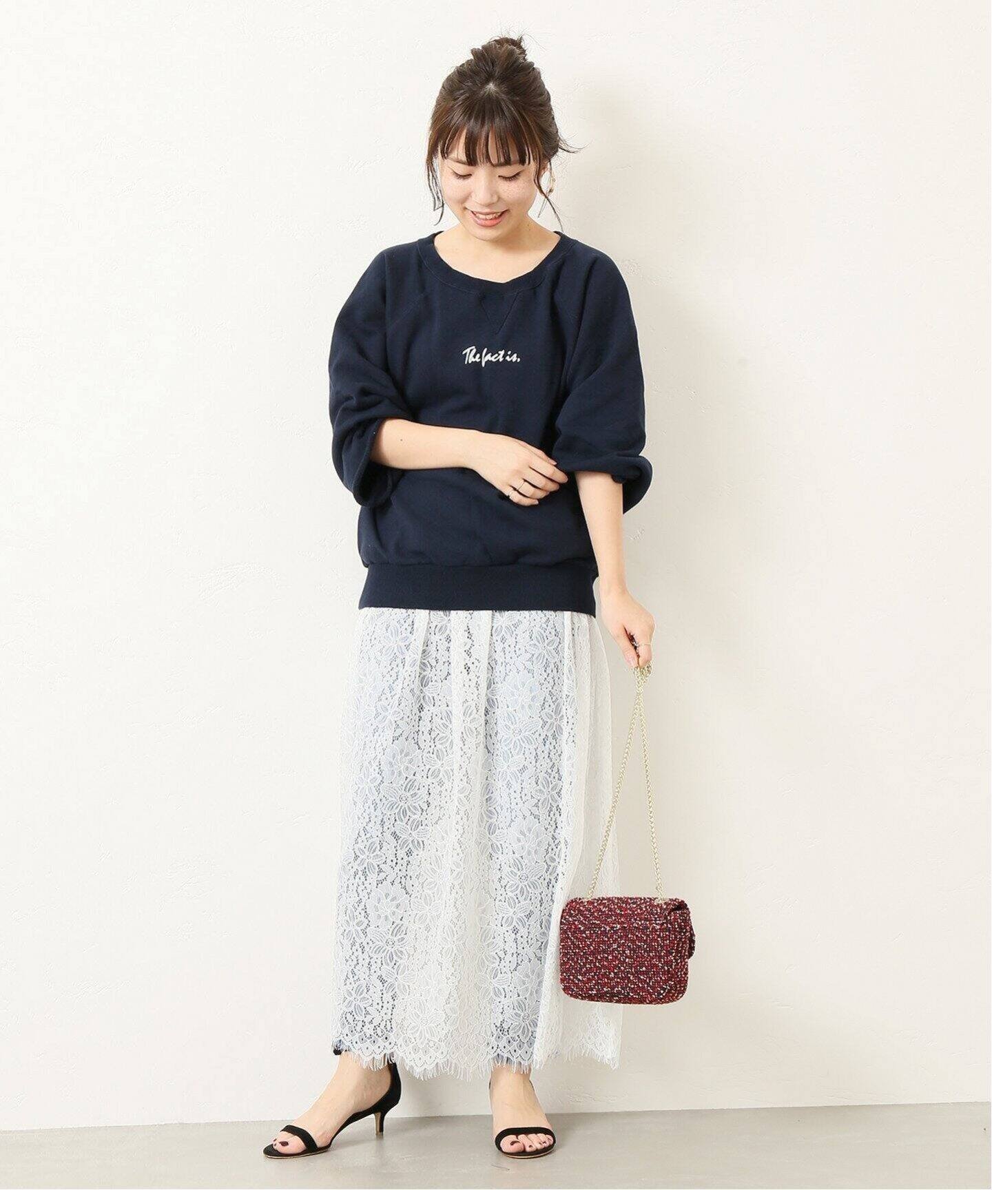 ラッセルレースレイヤーマキシスカート2◇（ロング・マキシ丈スカート