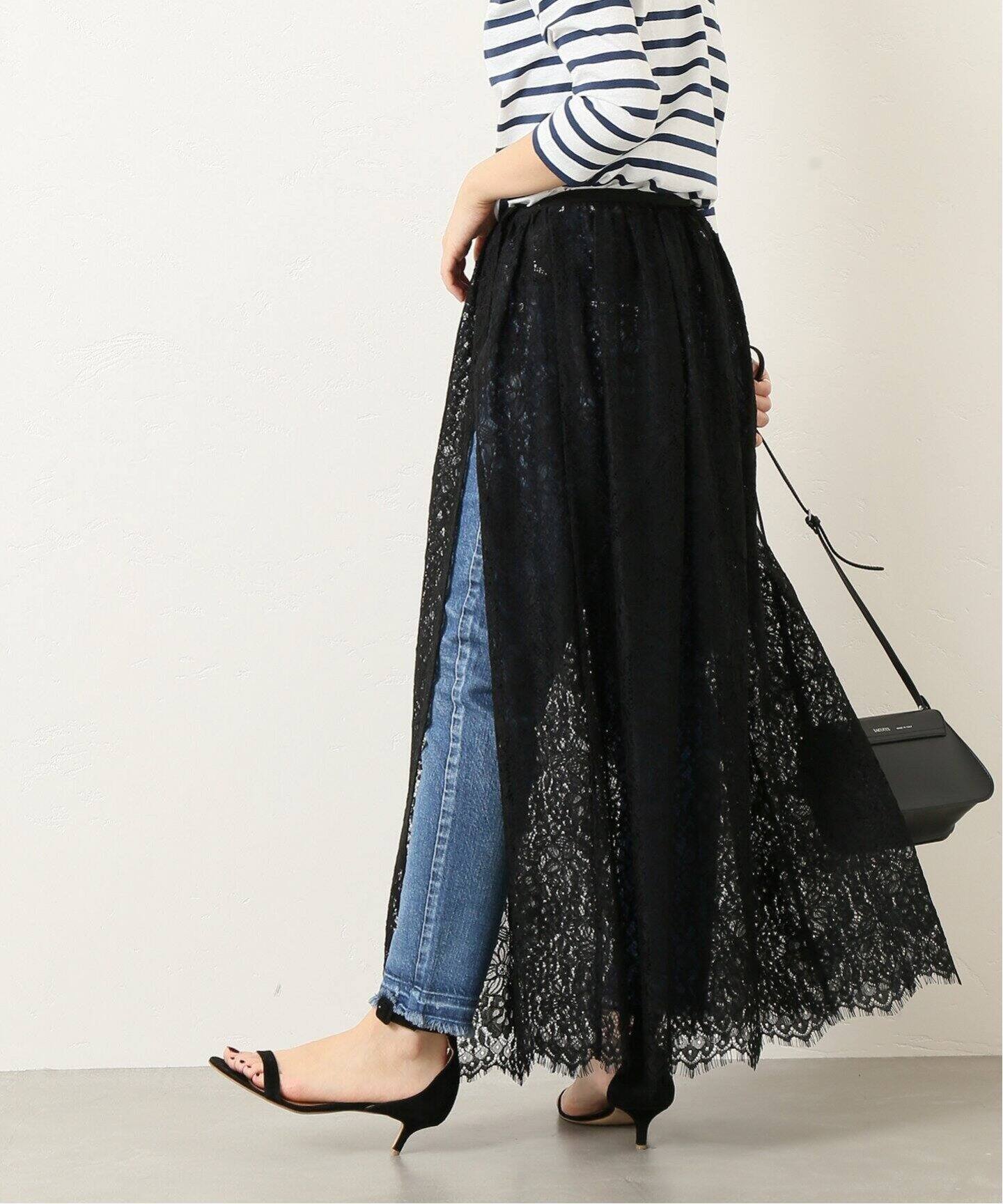 ラッセルレースレイヤーマキシスカート2◇（ロング・マキシ丈スカート