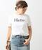 MADISONBLUE HELLO CREW NECK TEE◆