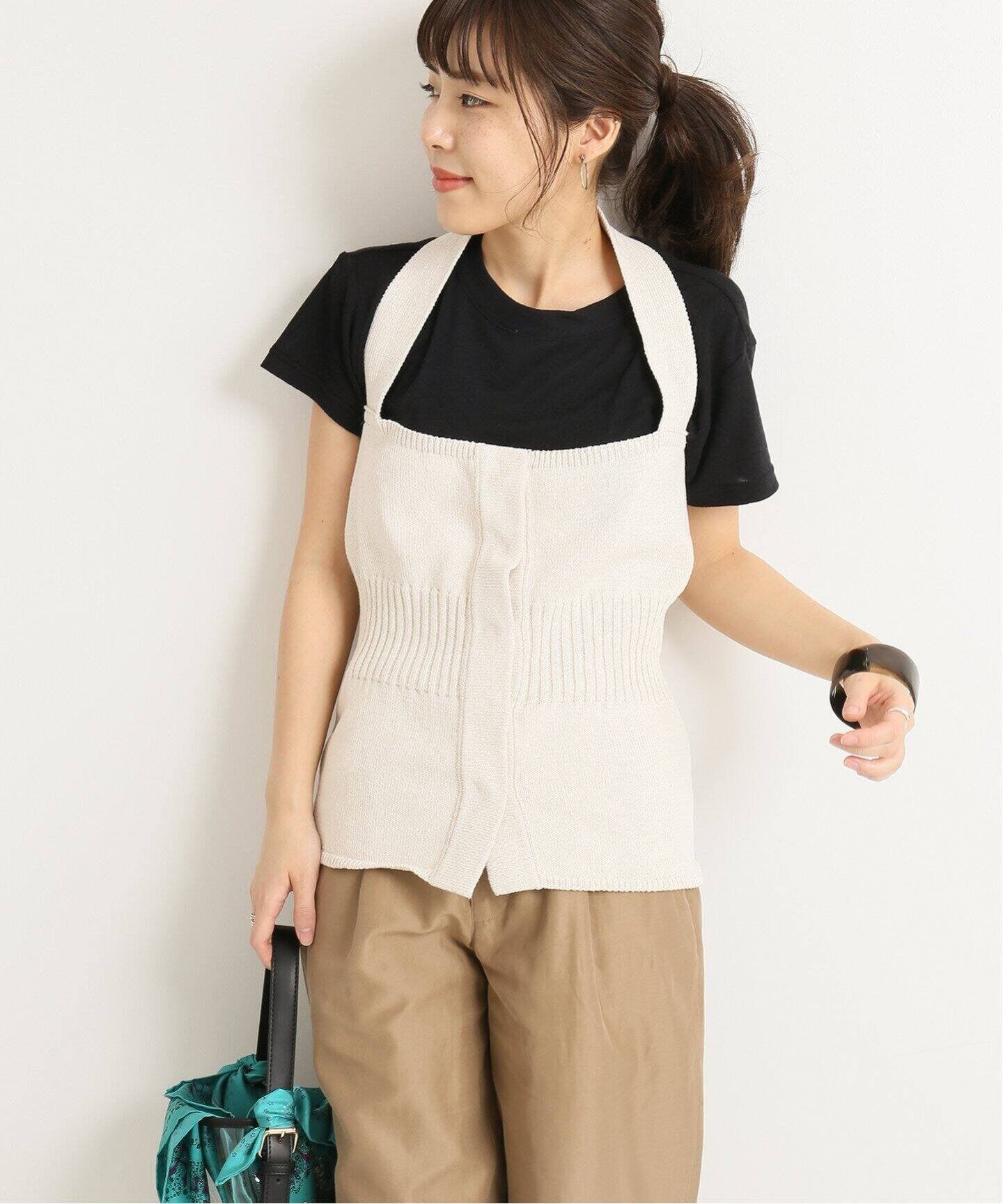 IENA 去る メゾンシャントワーズ ロングジレ ベージュ