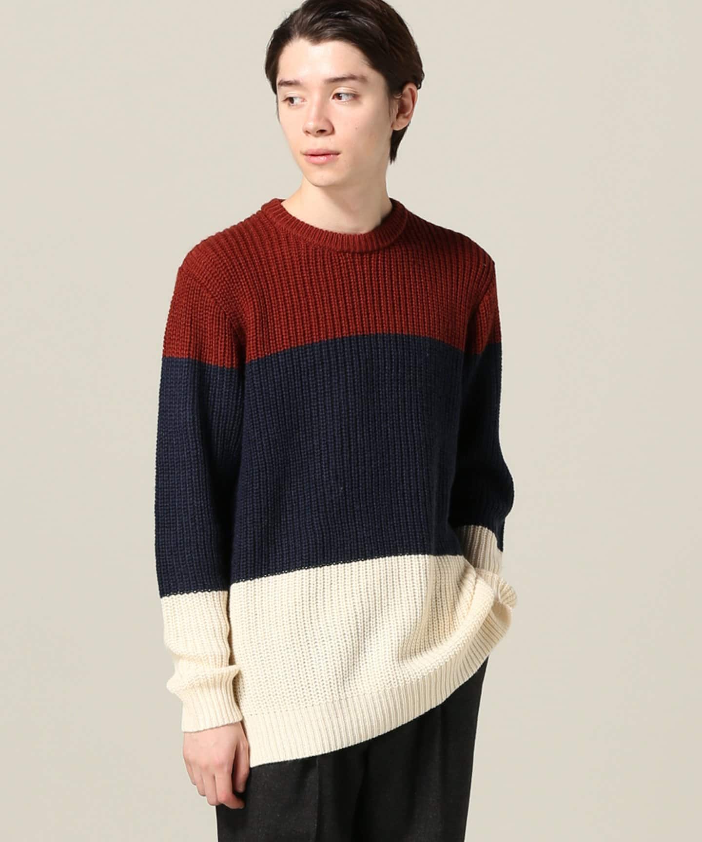 ウォッシャブルアゼボーダープルオーバーニット 品番 Bycw B C Stock ベーセーストック のメンズ ファッション通販 Shoplist ショップリスト