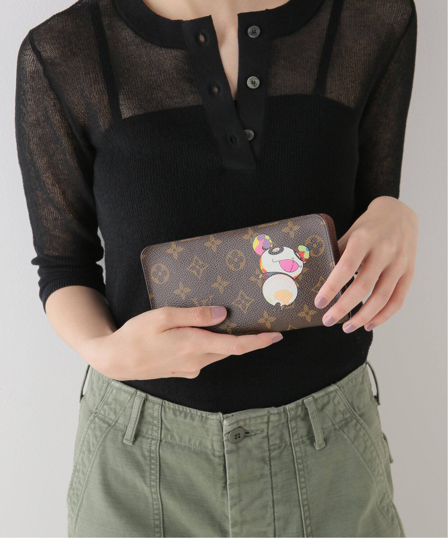 VINTAGE LOUIS VUITTON/ルイ・ヴィトン】Porte Monnaie zipped wallet 