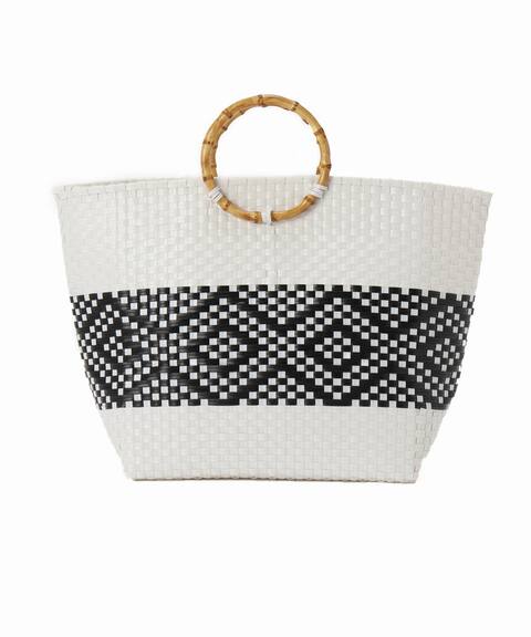バンブーハンドルメルカドバッグ B C Stock ベーセーストック 公式のファッション通販 18092710002510 Baycrew S Store