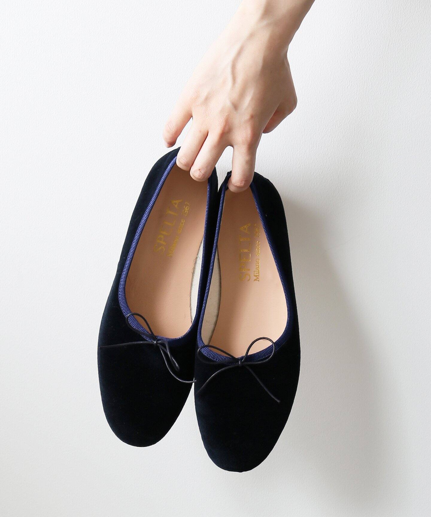 SPELTA】ベルベットバレエシューズ◇（バレエシューズ）｜Spick and  