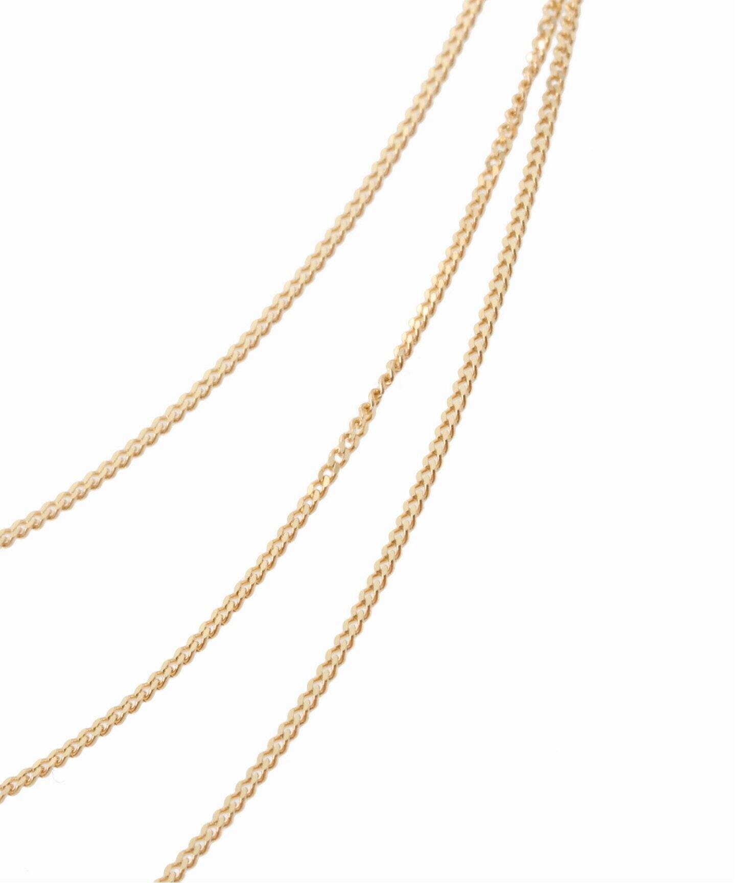 グルメッタチェーン3連80cmネックレスK10（ネックレス）｜Lilas（リラ 