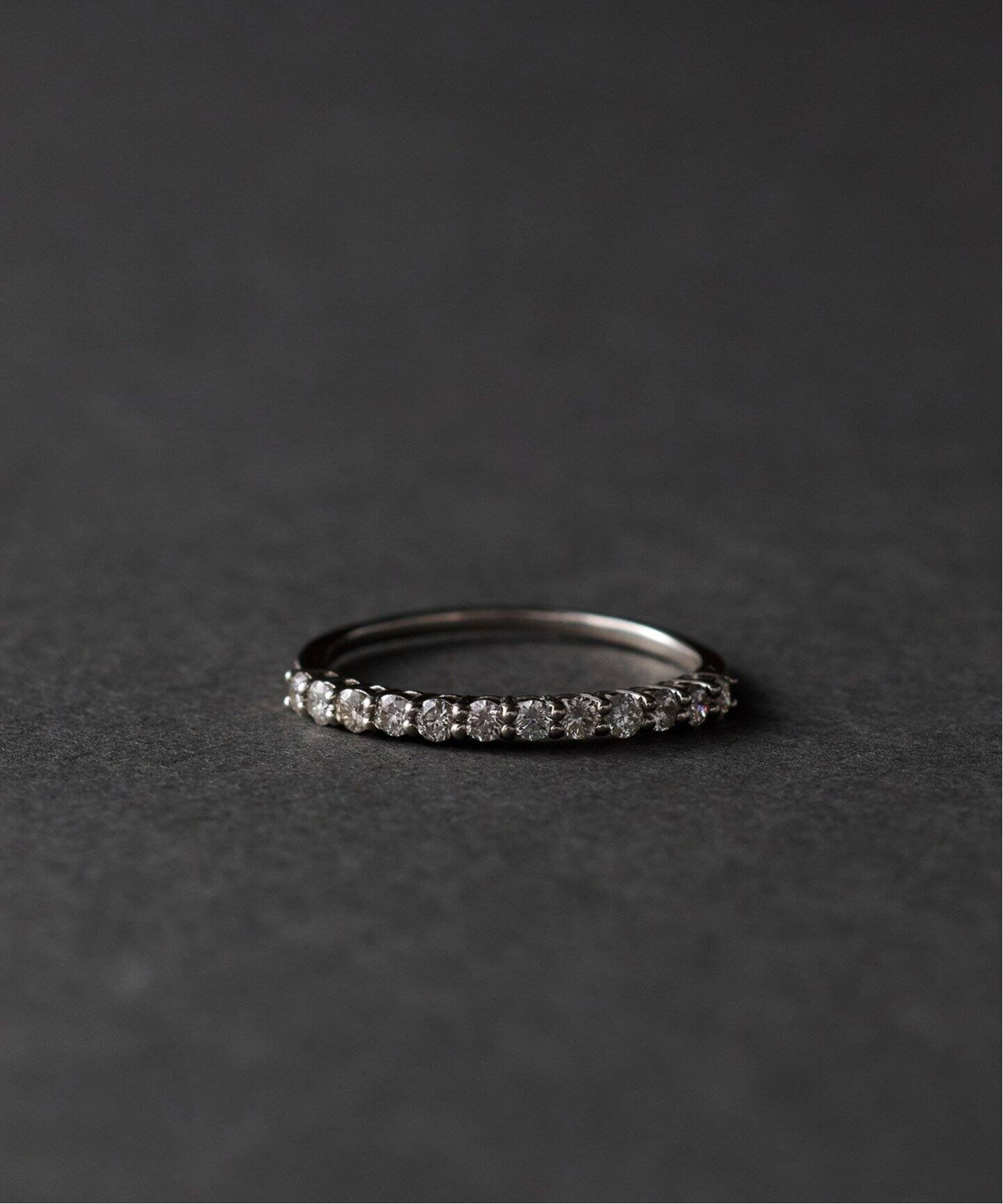 PT 0.3ct diamond half eternity ring H&C／11（リング）｜DECOUVERTE  