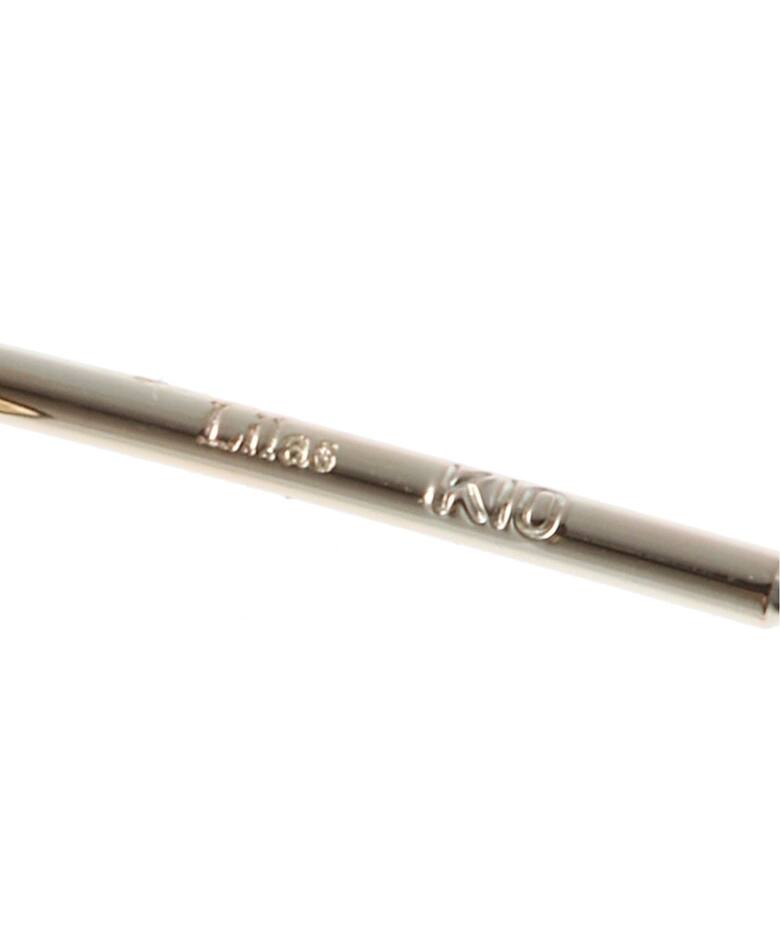 オーバルラインダイヤピアスK10 2P（ピアス（両耳用））｜Lilas（リラ