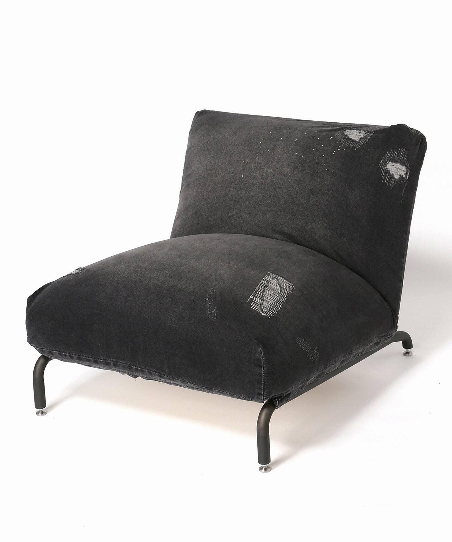 RODEZ CHAIR 1P BLACK Damage DENIM COVER※カバーのみ（ソファ 