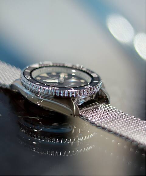 seiko 5 sports セイコー black silver ステンレスメッシュバンド journal standard relume ジャーナルスタンダード レリューム 公式のファッション通販 19002465000730 baycrew s store