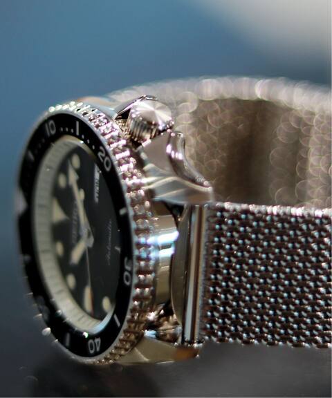 seiko 5 sports セイコー black silver ステンレスメッシュバンド journal standard relume ジャーナルスタンダード レリューム 公式のファッション通販 19002465000730 baycrew s store