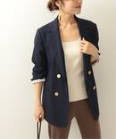 カルゼストレッチ テーラードジャケット◆