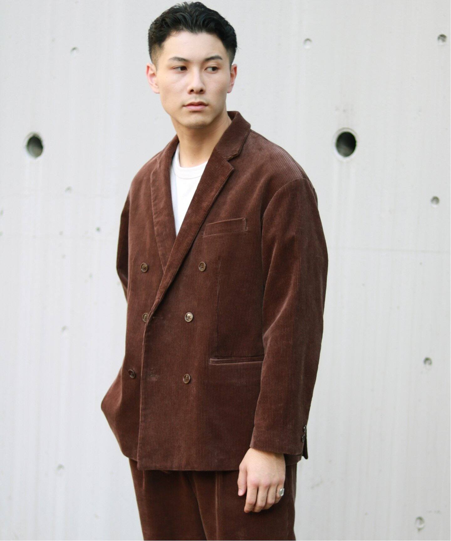 JOINT WORKS ジョイントワークス】コーデュロイスラウチダブルジャケッ 