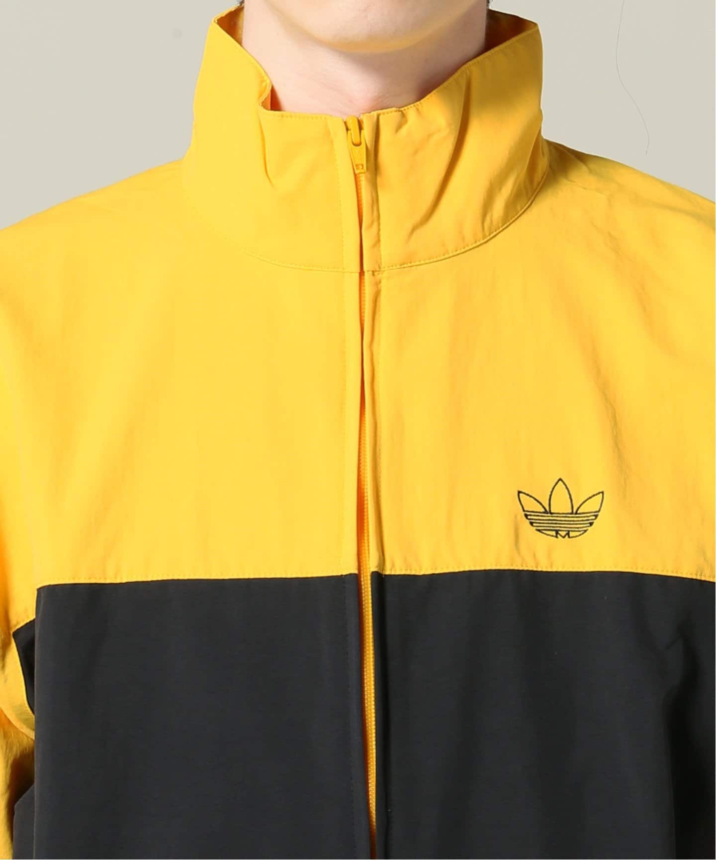 blocked warm up jacket