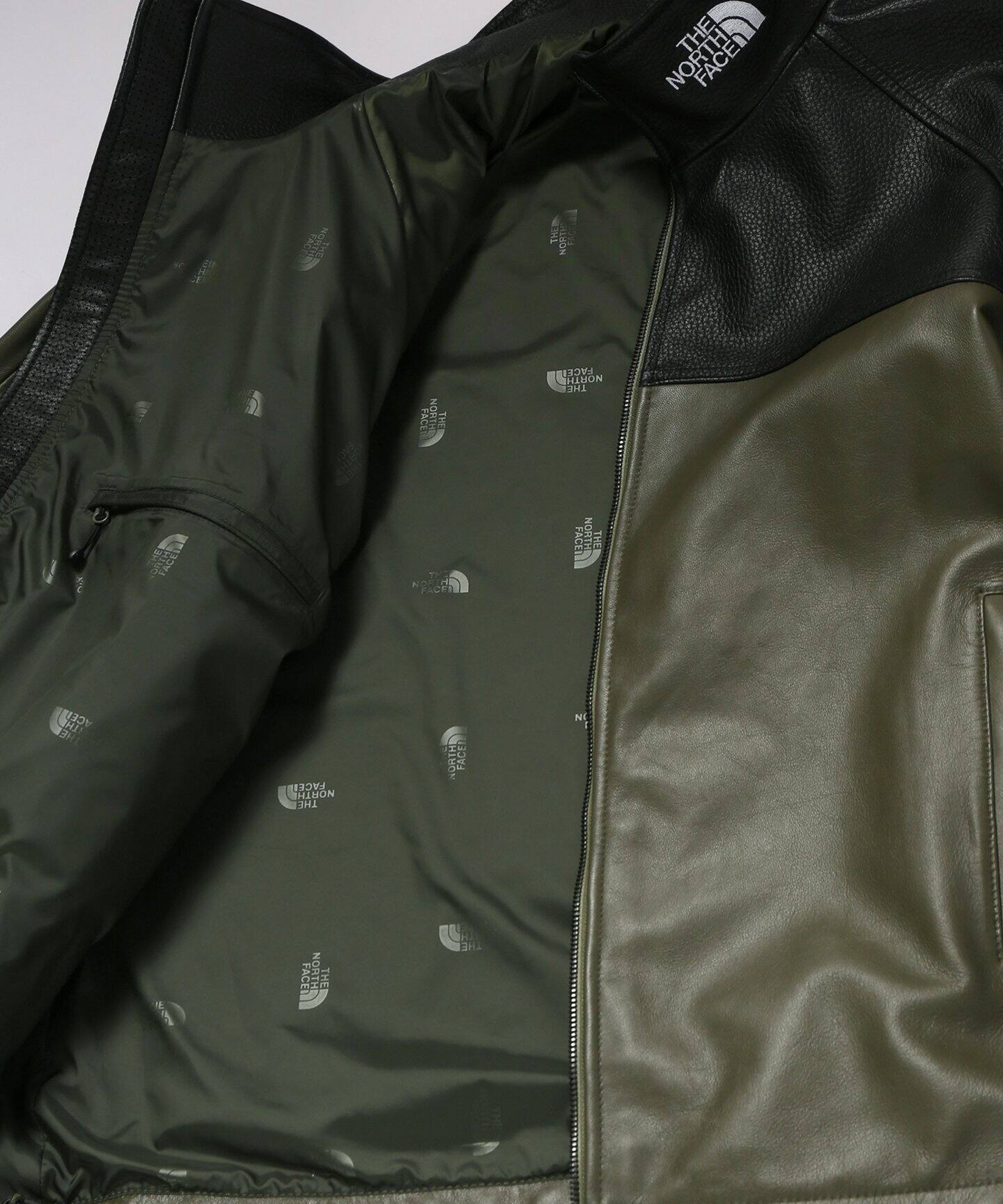 the north face purple label field leather jacket