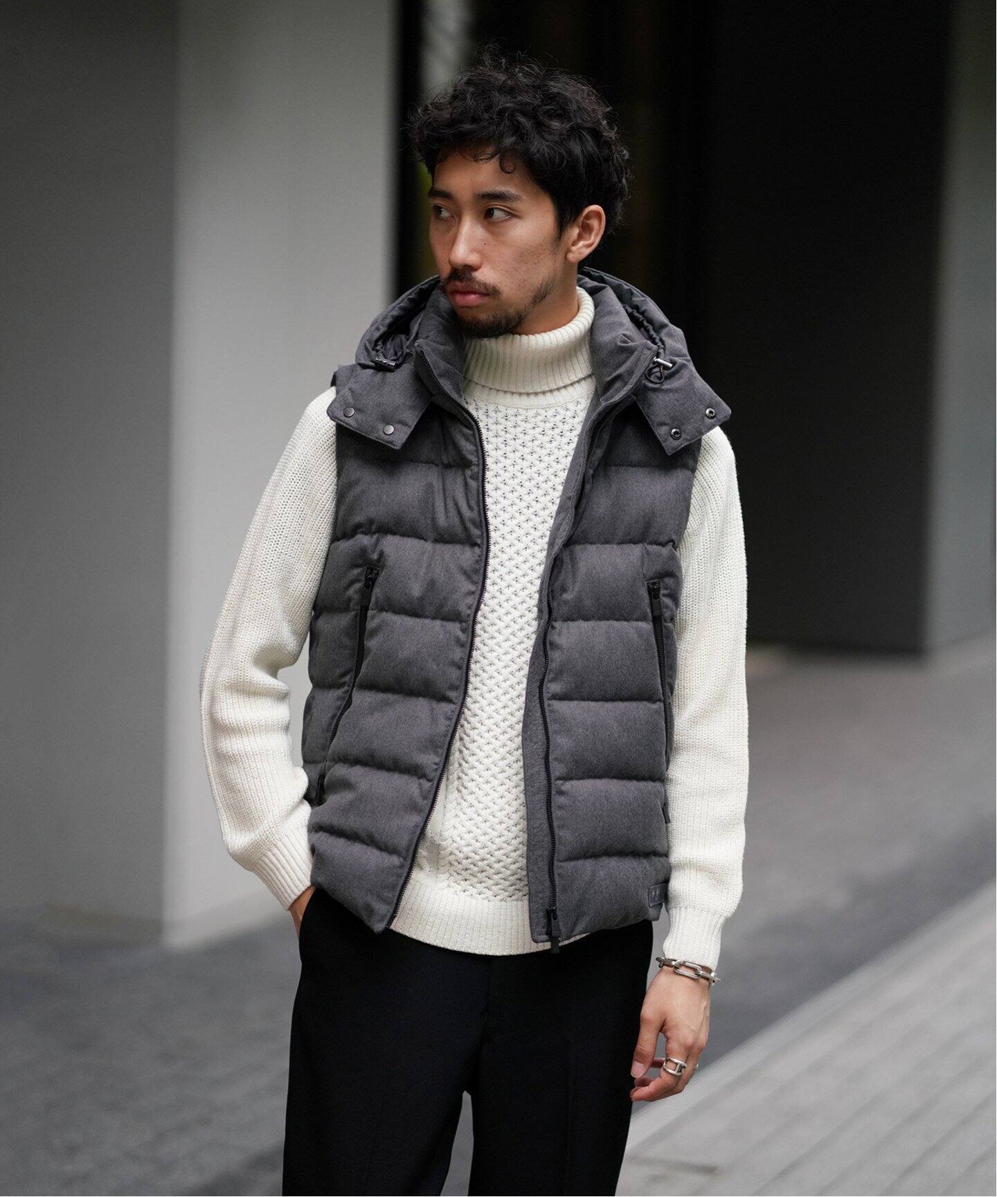予約中 美品 タトラス Tatras ダウン メンズ ダウンベスト ネイビー ウール ダウンベスト News Elegantsite Gr