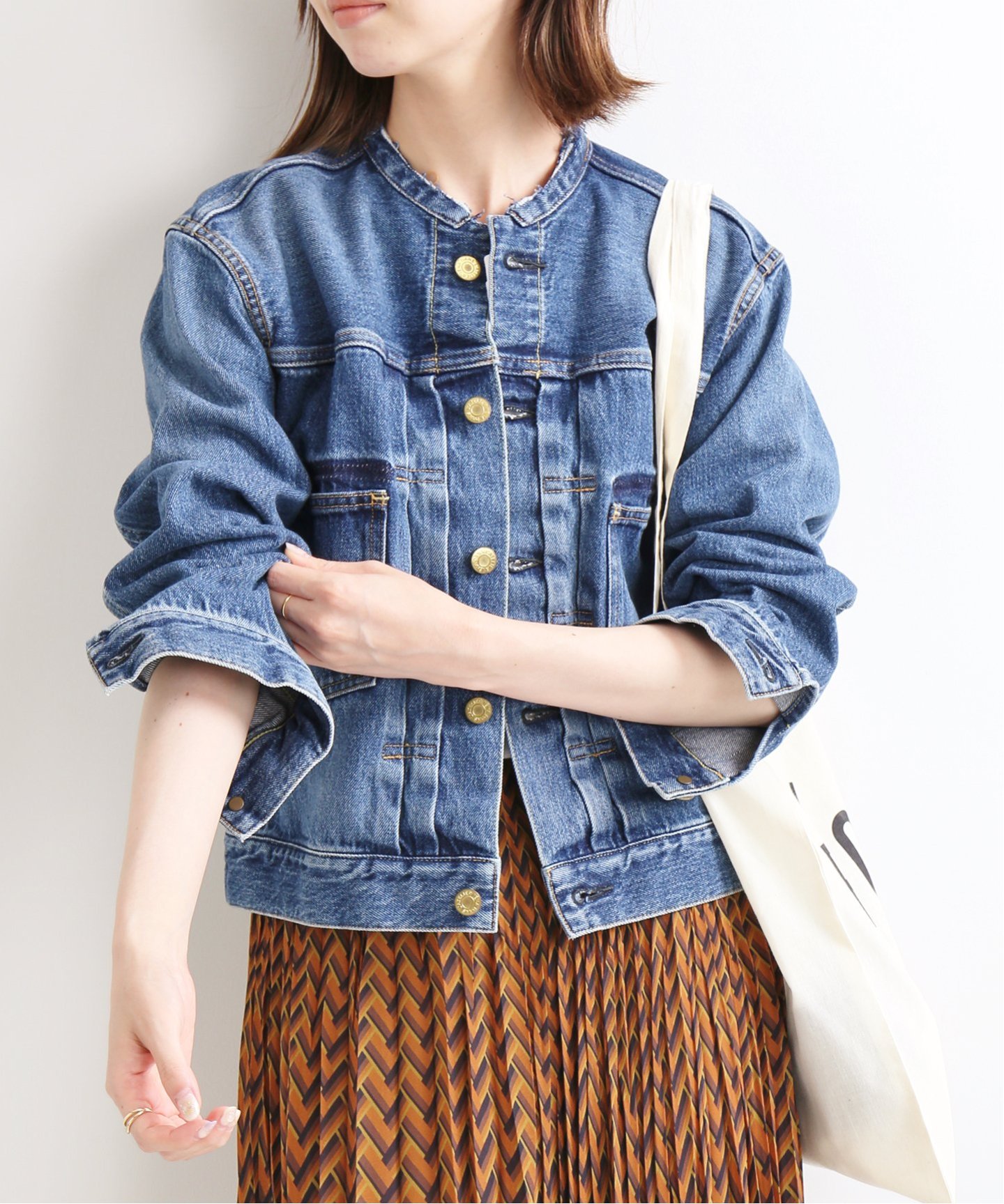 IENA
リメイクタックデニムブルゾン◆
¥23,760税込