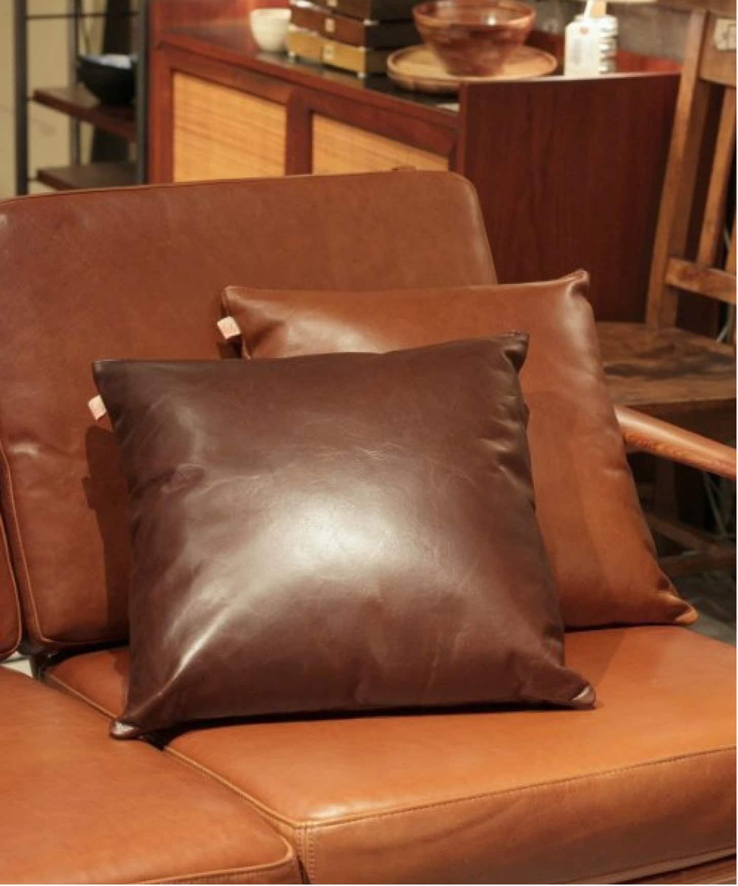 ACME Furnitureアクメファニチャー革レザーシートクッション2点セット