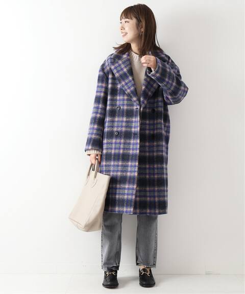 W起毛カラーチェックコート Spick And Span スピック スパン 公式のファッション通販 19020200701040 Baycrew S Store