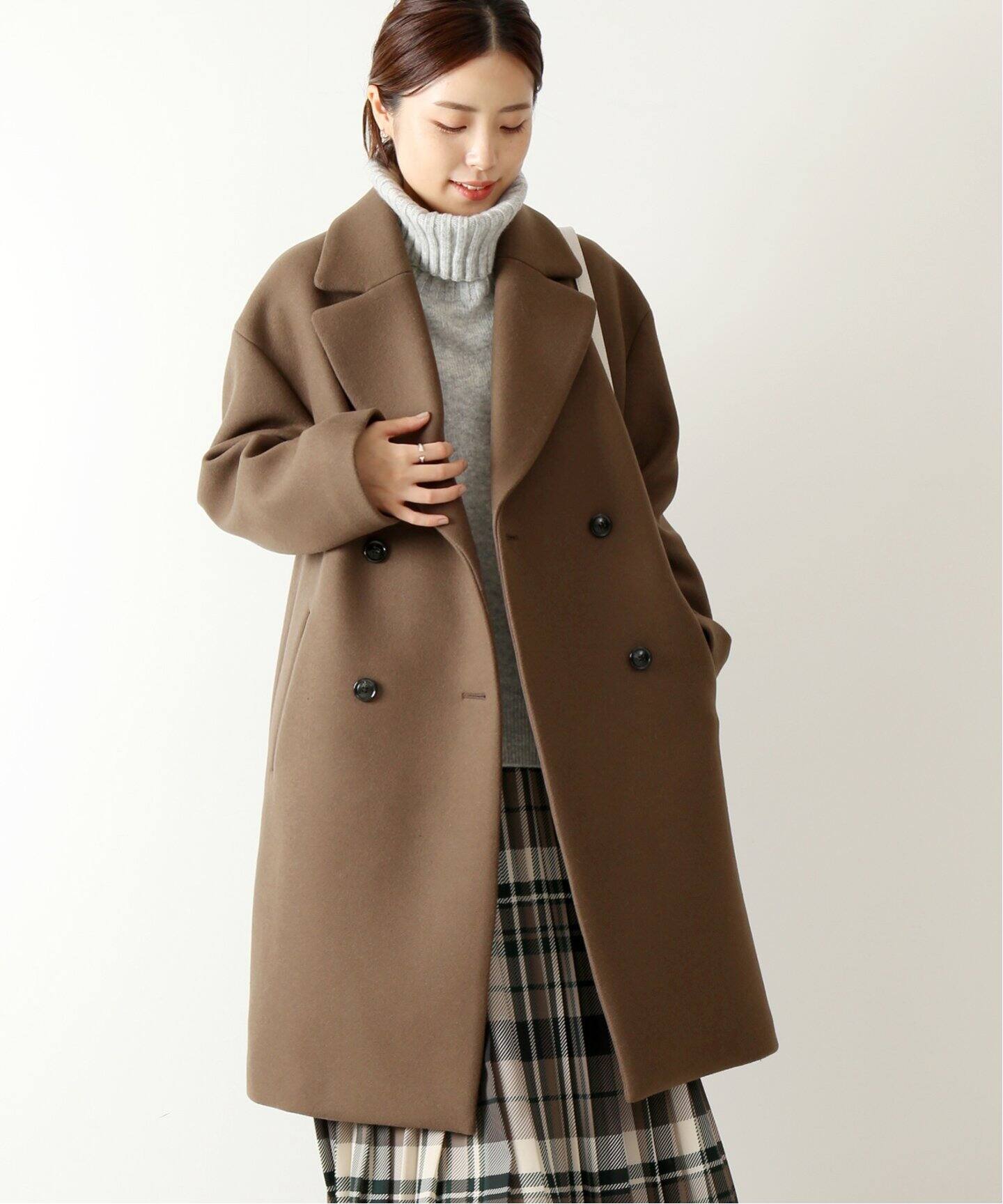 激安ブランド スピックアンドスパン W二重織りメルトンコート38 ジャケット アウター