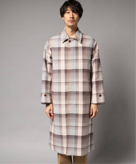 Auralee オーラリー ウールチェックメルトンロングステンカラーコート Edifice エディフィス 公式のファッション通販 Baycrew S Store