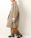 LANA WOOLフーデットステンコート◆